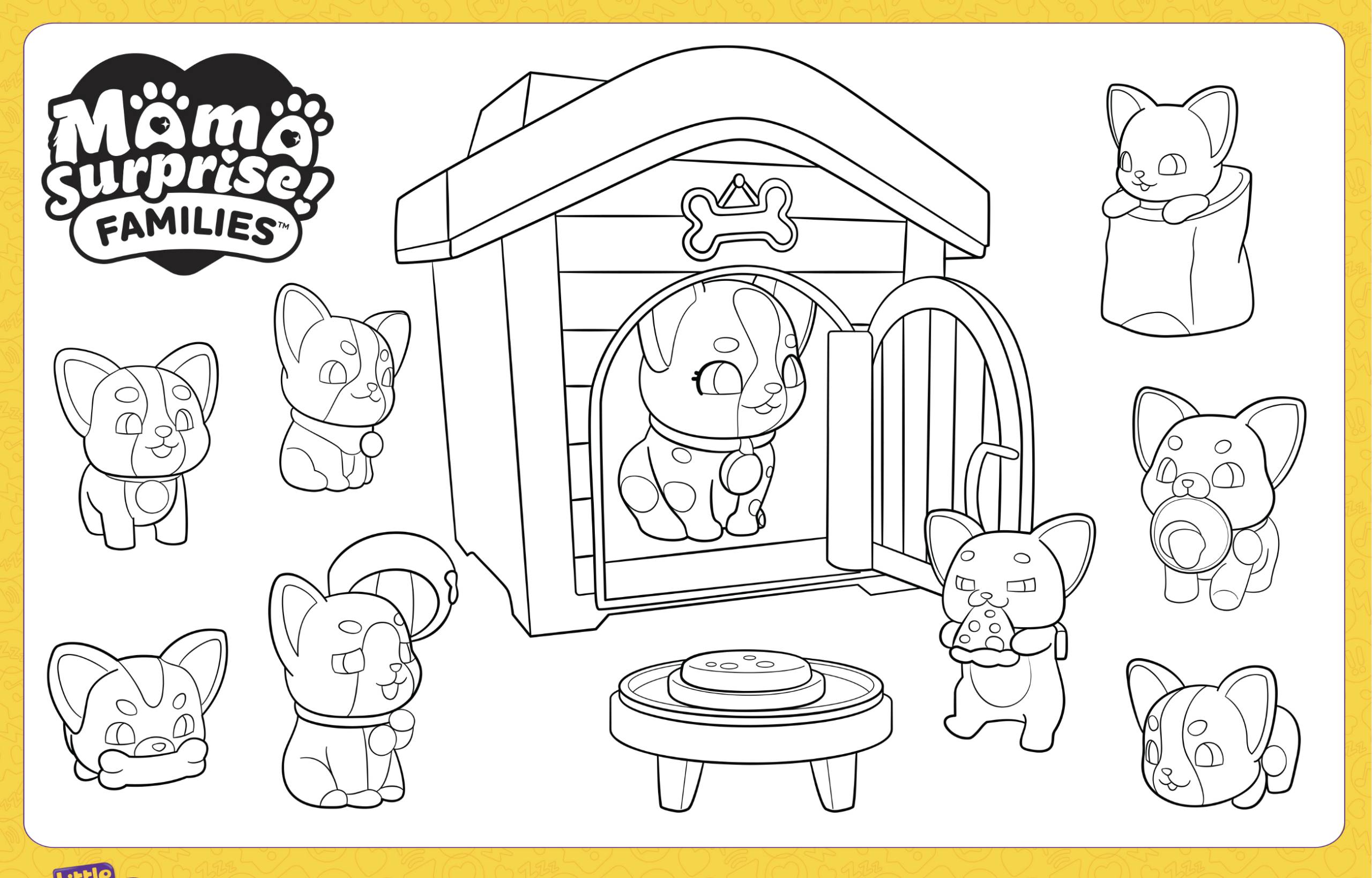 Mama Surprise Families Colouring Sheet – Little Live Pets